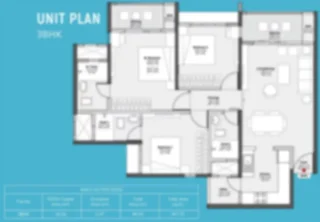 Godrej Whitefield Reimagined apartment 3 BHK Floor Plan by Godrej Properties located at Whitefield, Budigere Cross, OMR, East Bangalore Karnataka